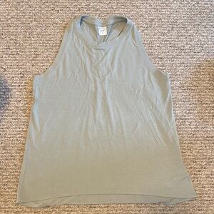 Athleta Gray Muscle Tee Tank Top